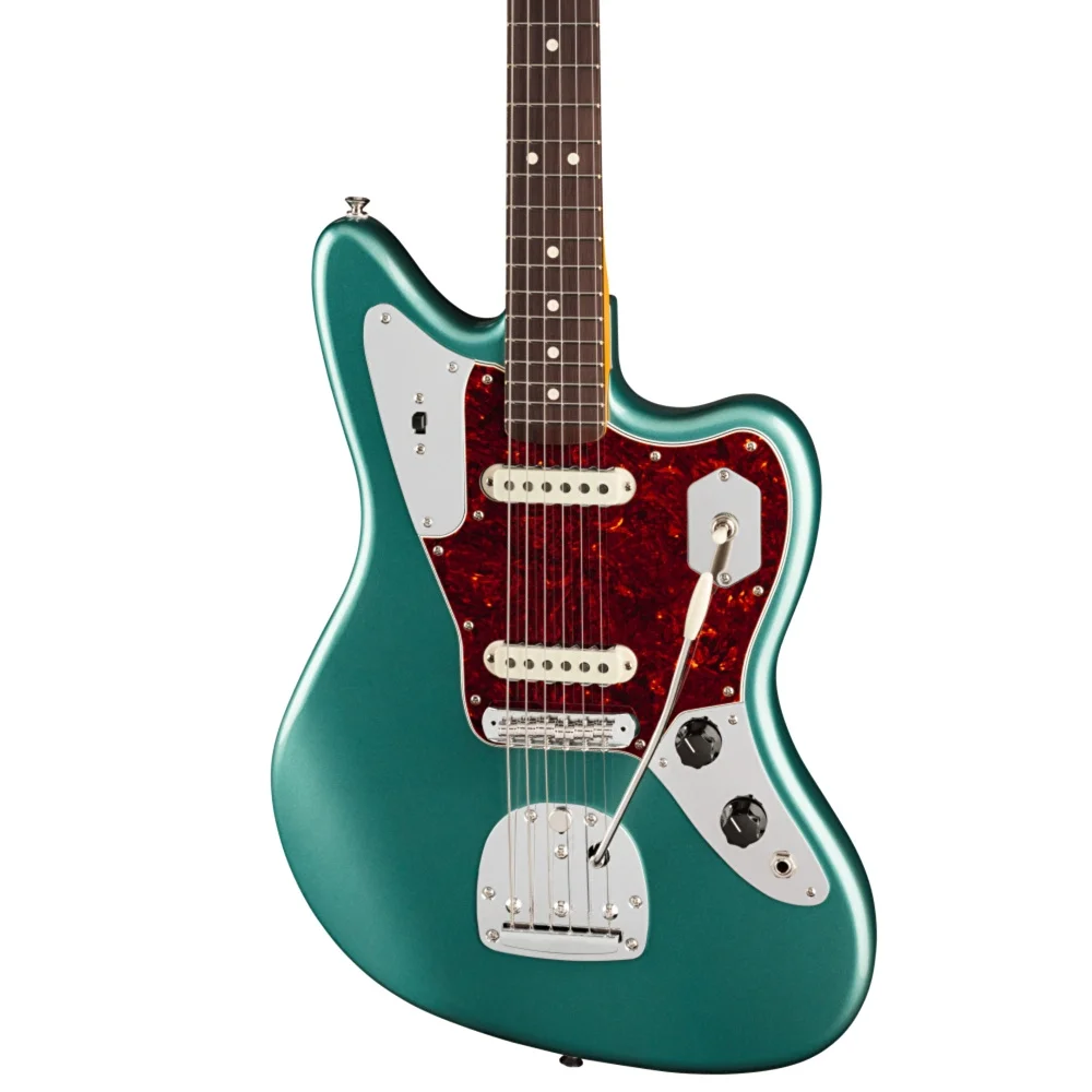 Fender American Professional Classic Jaguar Gülağacı Klavye Faded Sherwood Green Metallic Elektro Gitar