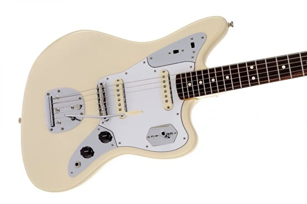 Fender Johnny Marr Jaguar Gülağacı Klavye Olympic White Elektro Gitar
