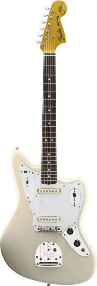 Fender Johnny Marr Jaguar Gülağacı Klavye Olympic White Elektro Gitar
