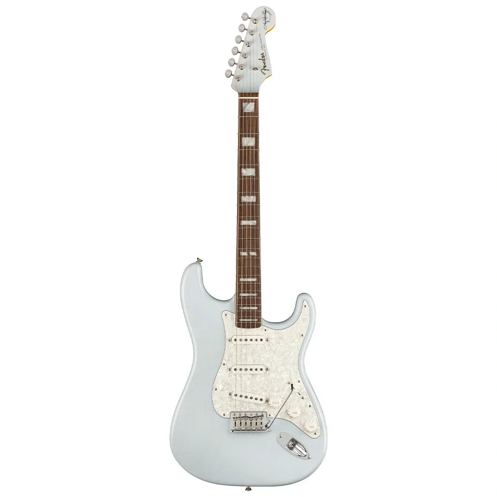 Fender Kenny Wayne Shepherd Stratocaster Gülağacı Transparent Faded Sonic Blue Elektro Gitar