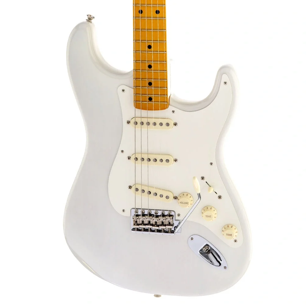 Fender Eric Johnson Stratocaster Akçaağaç Klavye White Blonde Elektro Gitar