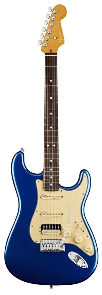 Fender American Ultra Stratocaster HSS Gülağacı Klavye Cobra Blue Elektro Gitar
