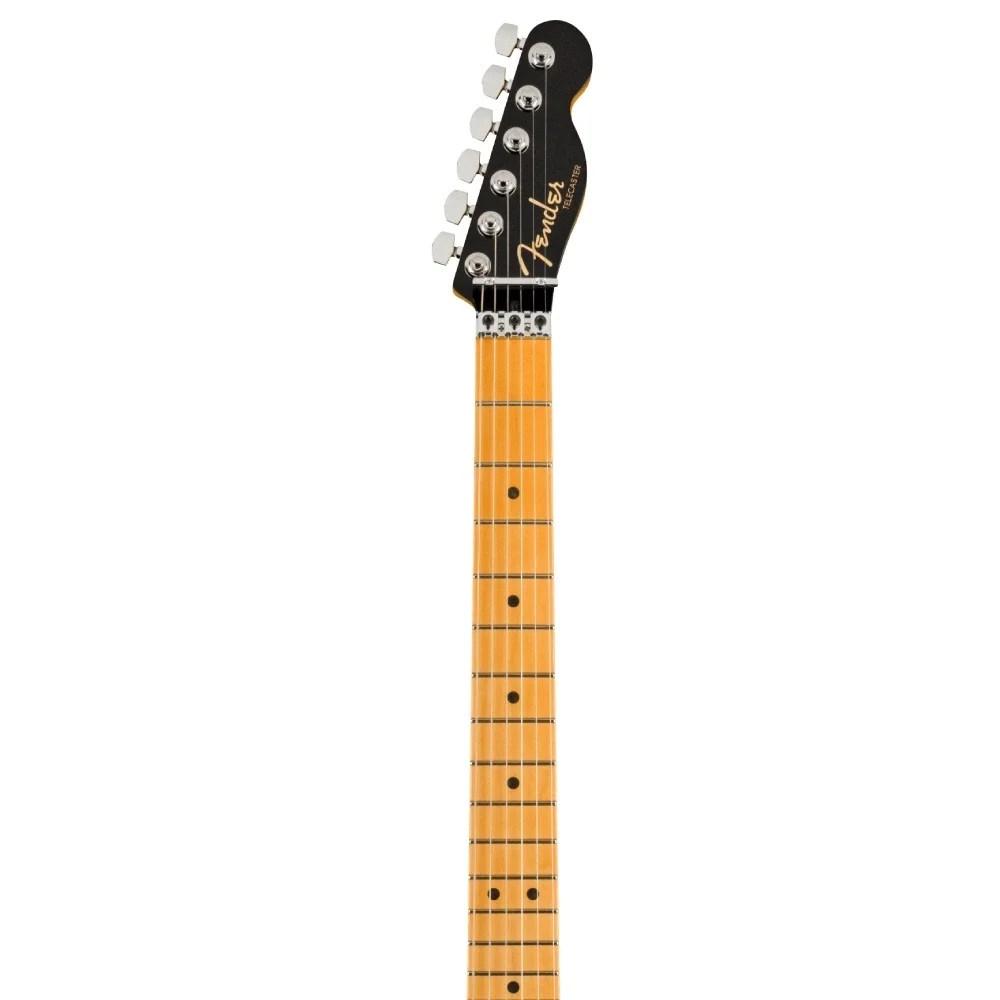 Fender American Ultra Luxe Telecaster Floyd Rose HH Akçaağaç Klavye Mystic Black Elektro Gitar