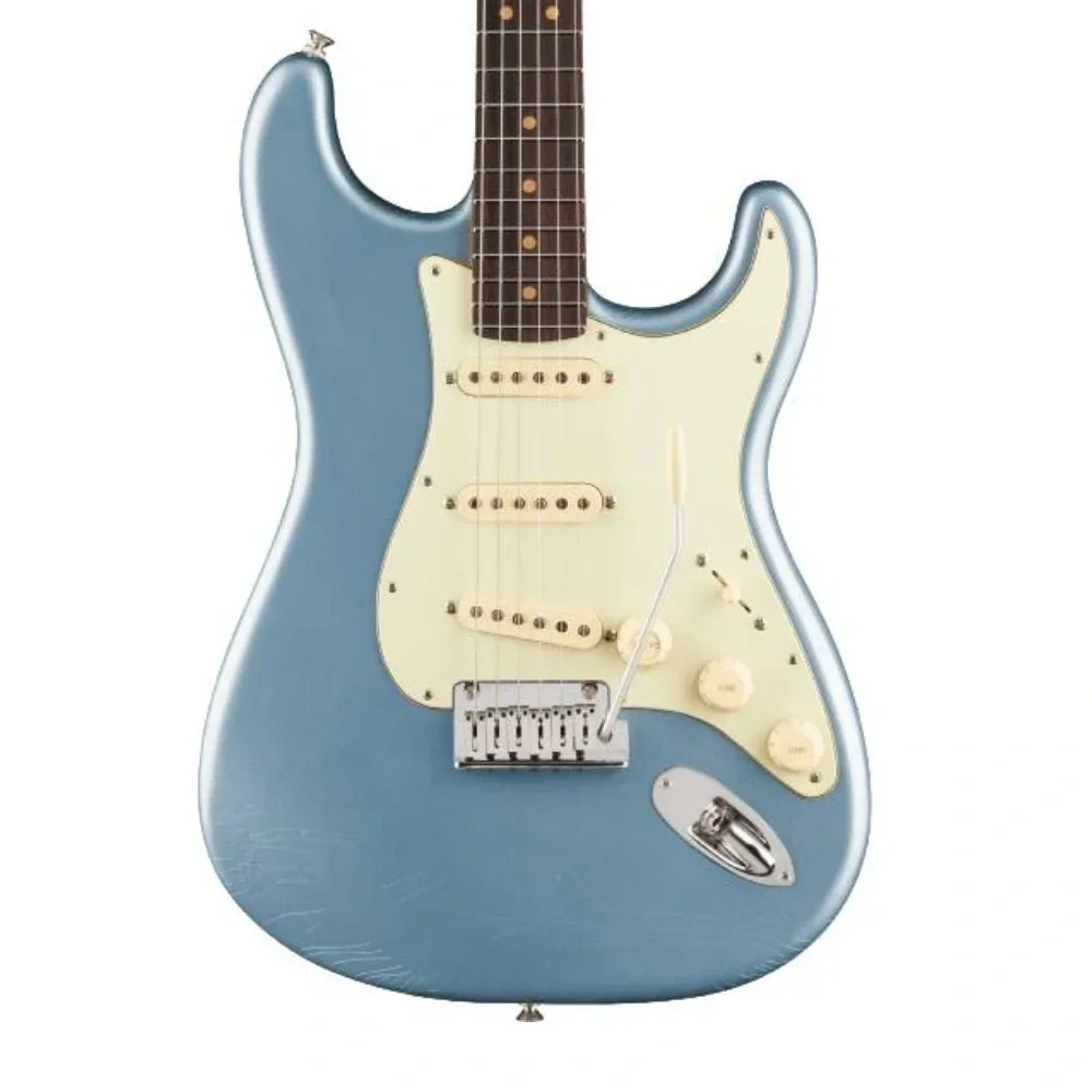 Fender American Ultra Luxe Vintage 60s Stratocaster Gülağacı Klavye Ice Blue Metallic Elektro Gitar