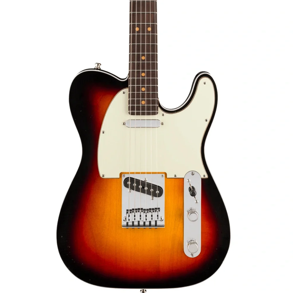 FENDER  American Ultra Luxe Vintage 60s Custom Telecaster Gülağacı Klavye 3 Ton Sunburst Elektro Gitar