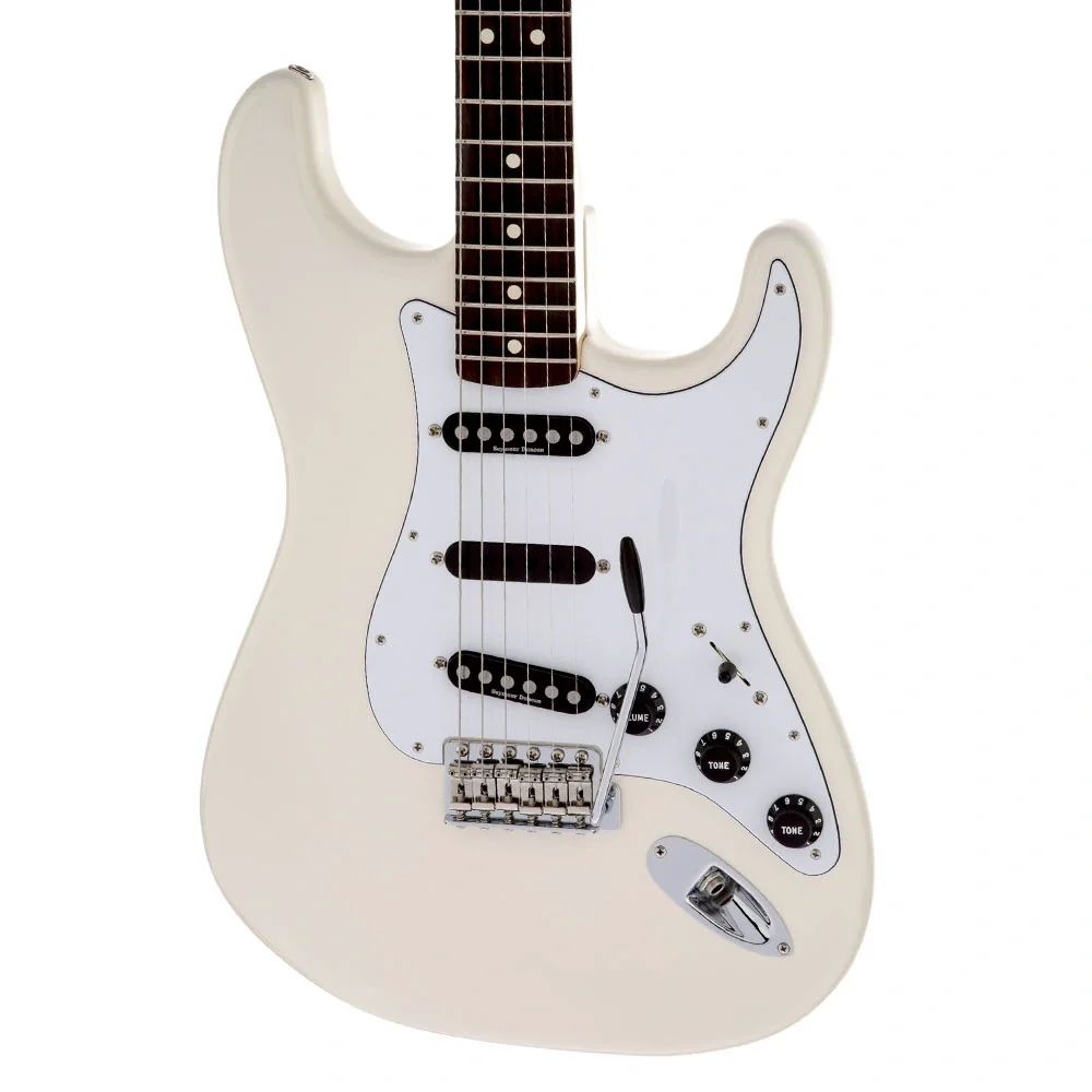 Fender Ritchie Blackmore Stratocaster Scalloped Gülağacı Klavye Olympic White Elektro Gitar