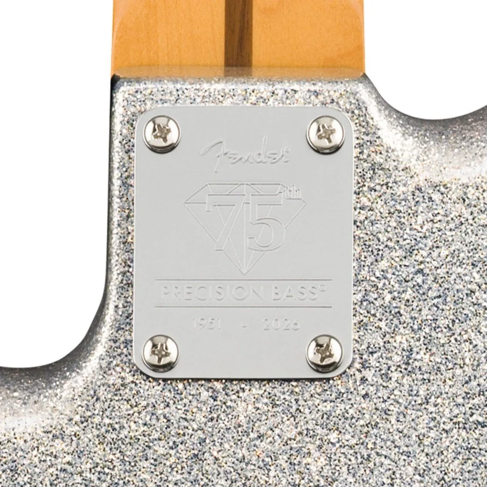 Fender 75th Anniversary Player II Precision Bass Gülağacı Klavye Diamond Dust Sparkle Bas Gitar