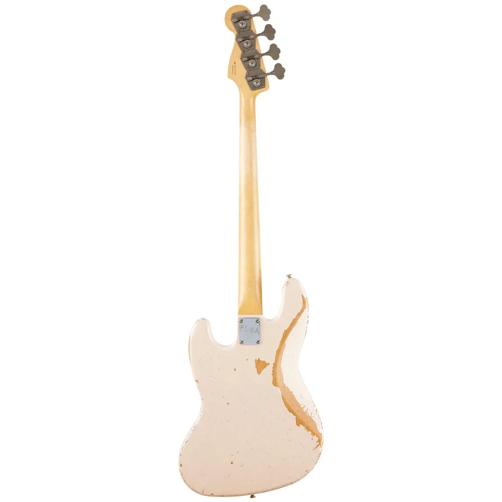 Fender Flea Jazz Bass Gülağacı Klavye Road Worn Shell Pink Bas Gitar