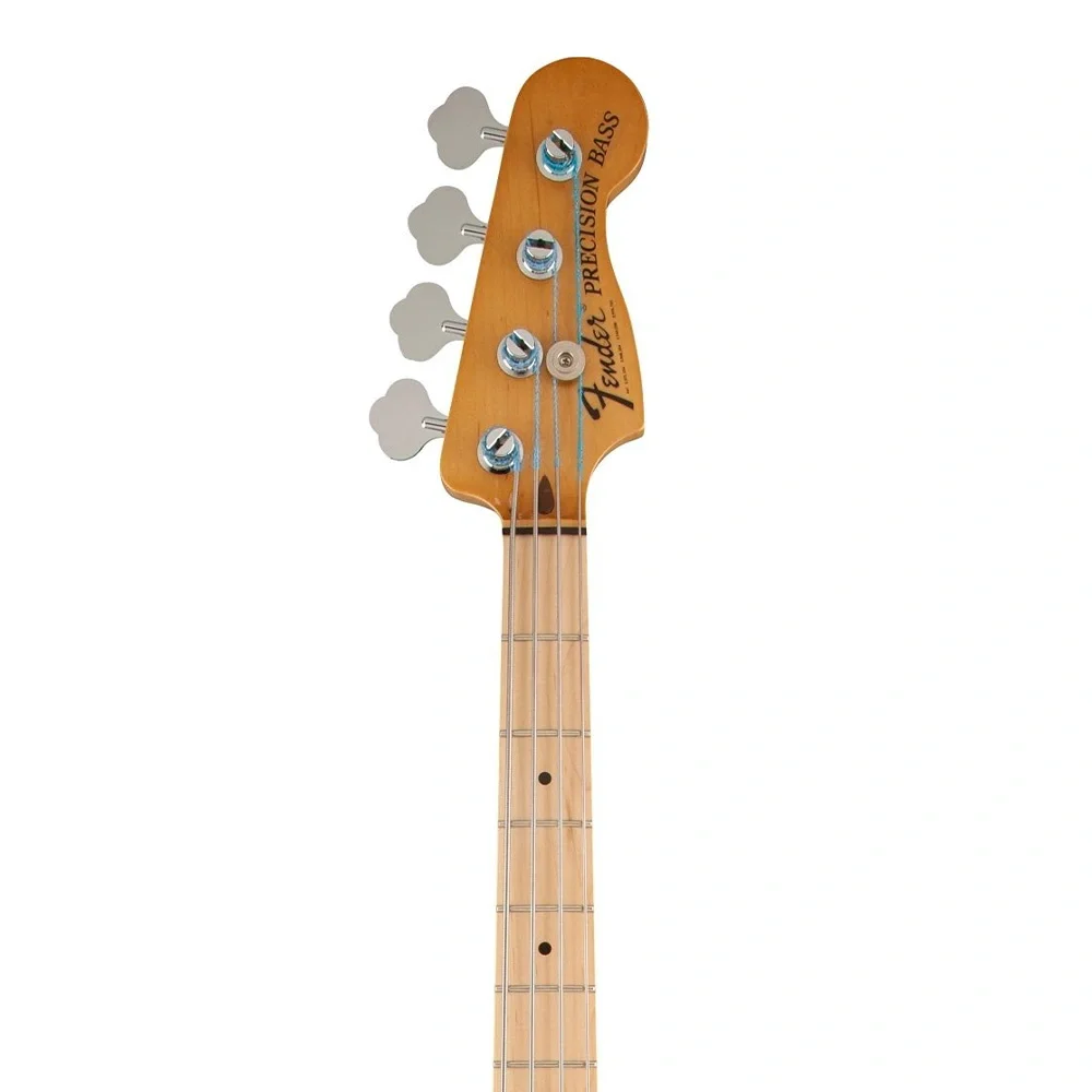 Fender Steve Harris Precision Bass Akçaağaç Klavye Olympic White Chrome PG Bas Gitar