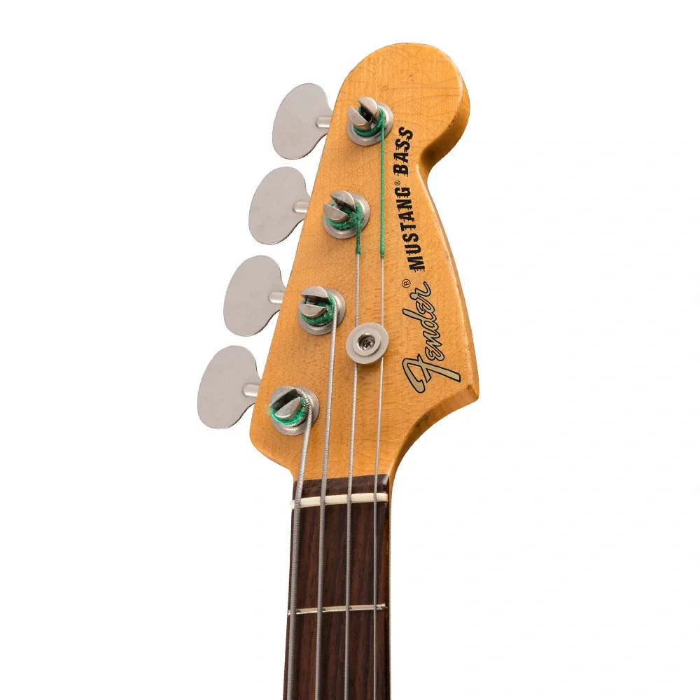 Fender Justin Mendal-Johnsen Road Worn Mustang Gülağacı Klavye Faded Daphne Blue Bass Gitar