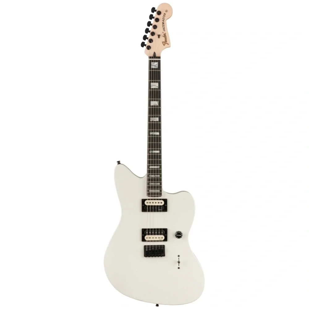 Fender Jim Root Jazzmaster V4 Abanoz Klavye Flat White Elektro Gitar