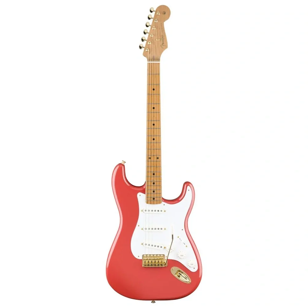 Fender Limited Edition Vintera II 50s Stratocaster Roasted Akçaağaç Sap Gold Hardware Fiesta Red Elektro Gitar