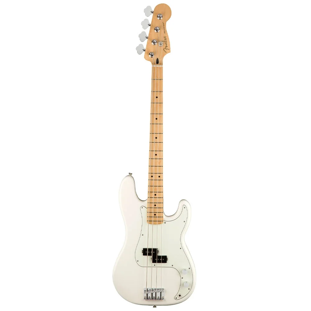 Fender Player Precision Bass Akçaağaç Klavye Polar White Bas Gitar