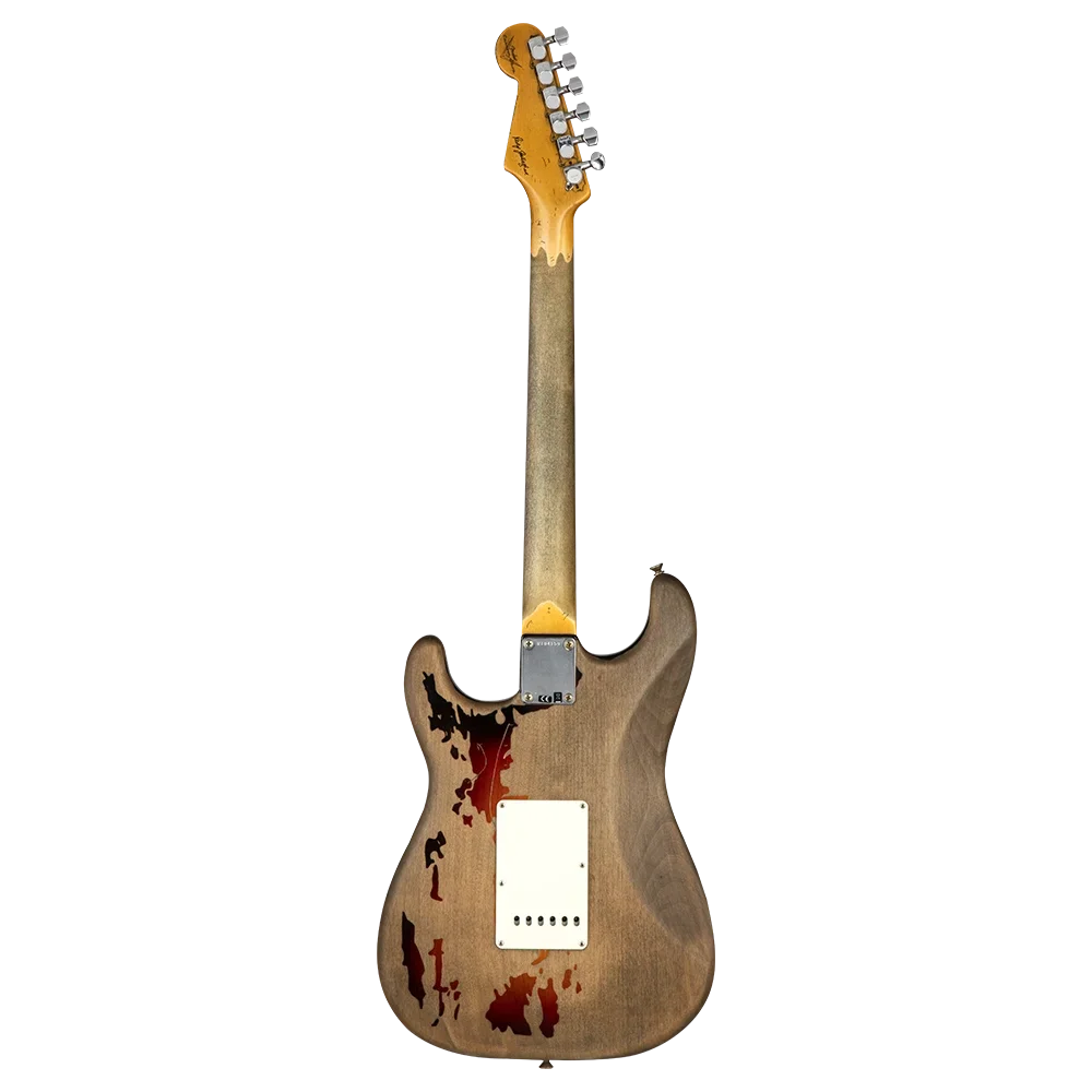 Fender Custom Shop Rory Gallagher Signature Stratocaster Relic Gülağacı Klavye 3-Color Sunburst Elektro Gitar