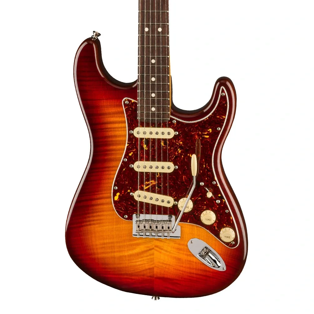 FENDER American Professional II 70th Anniversary Stratocaster Gülağacı Klavye Comet Burst Elektro Gitar