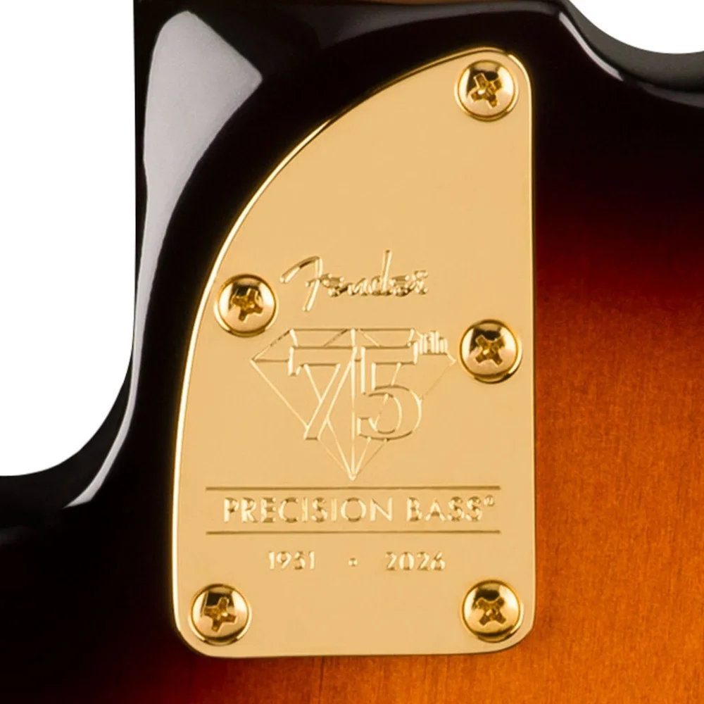 Fender 75th Anniversary American Professional PJ Bass Akçaağaç Klavye 2 Ton Sunburst Bas Gitar