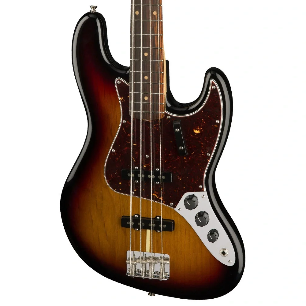 Fender American Original 60s Jazz Bass® Gülağacı Klavye 3-Color Sunburst Bas Gitar