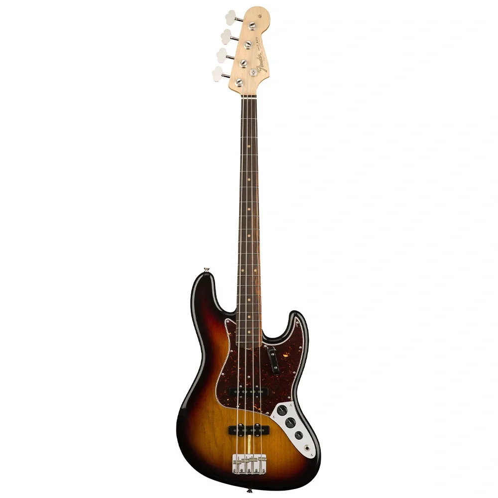 Fender American Original 60s Jazz Bass® Gülağacı Klavye 3-Color Sunburst Bas Gitar