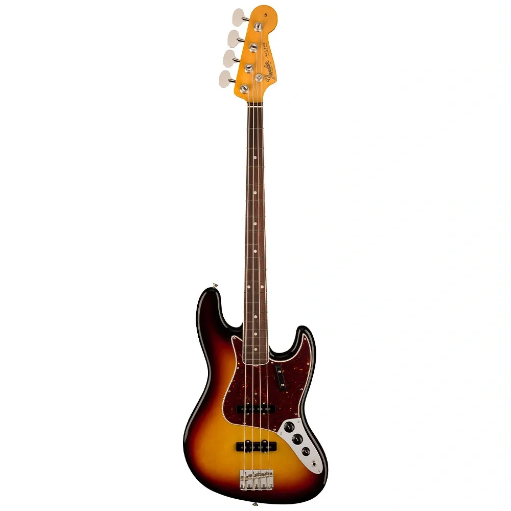 Fender American Vintage II 1966 Jazz Bass Gülağacı Klavye 3 Ton Sunburst Bas Gitar