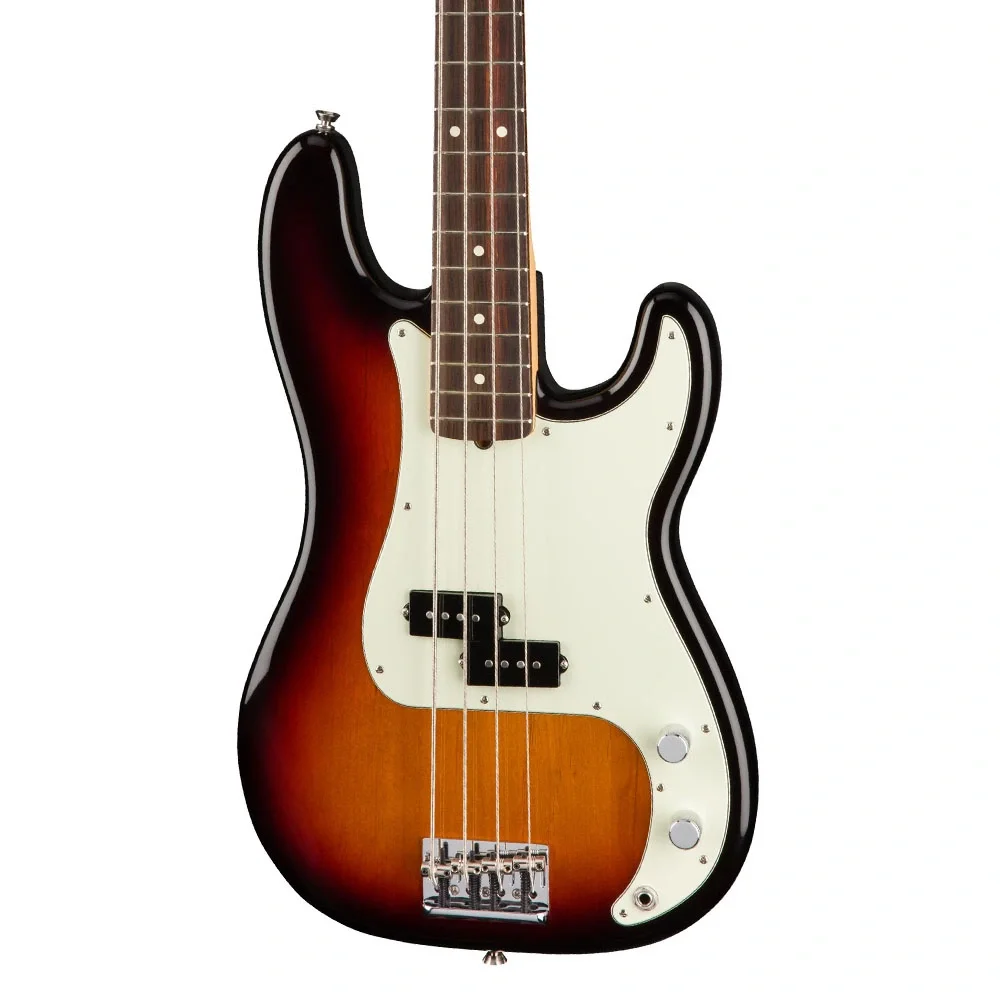 Fender American Pro Precision Bass Gülağacı Klavye 3-Color Sunburst Bas Gitar