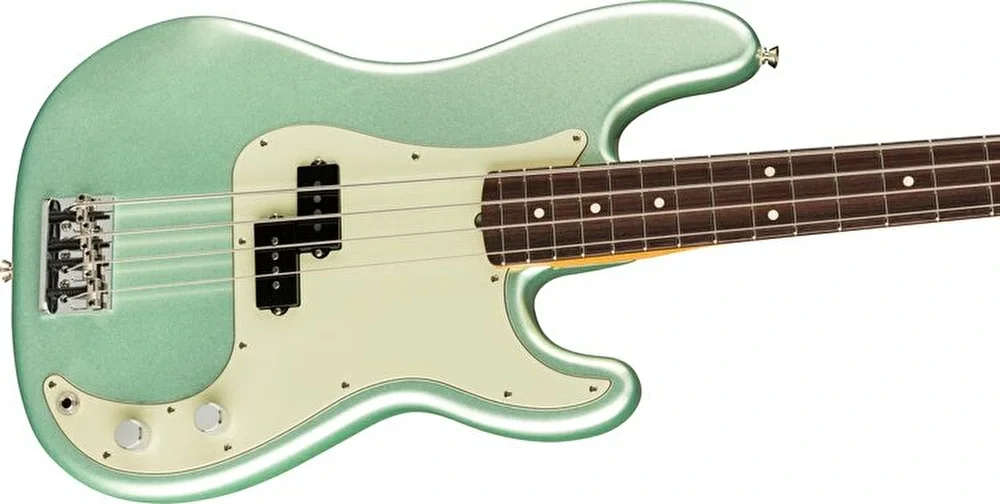 Fender American Professional II Precision Bass Gülağacı Klavye Mystic Surf Green Bas Gitar