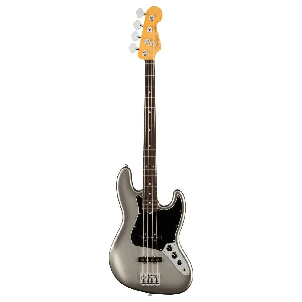 Fender American Professional II Jazz Bass Gülağacı Klavye Mercury Bas Gitar