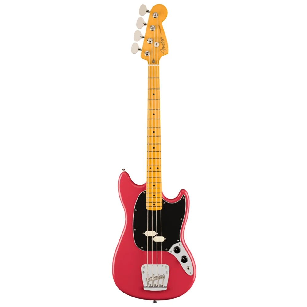 Fender American Professional Classic Mustang Bass Akçaağaç Klavye Faded Dakota Red Bas Gitar