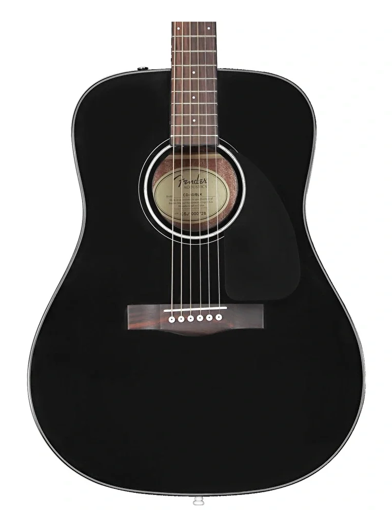 Fender CD-60 Dreadnaught Ceviz Klavye Black Akustik Gitar