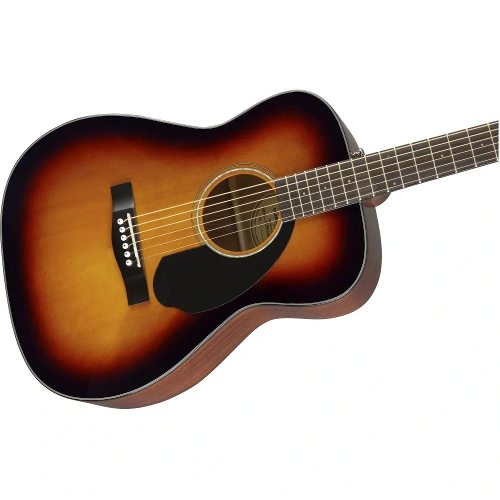 Fender CC-60S Concert Ceviz Klavye 3-Color Sunburst Akustik Gitar