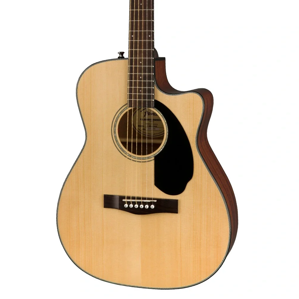 Fender CC-60SCE Concert Ceviz Klavye Natural Elektro Akustik Gitar