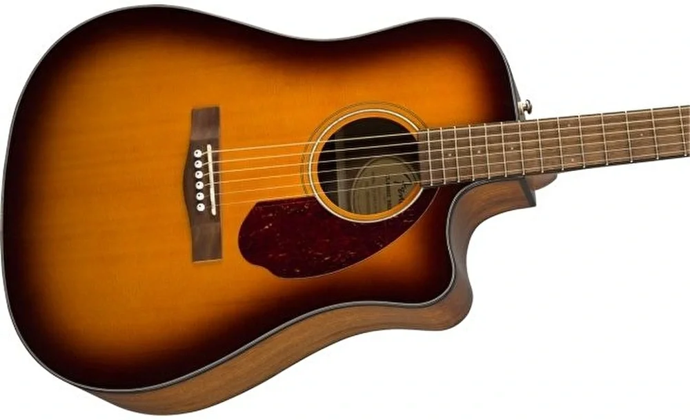 Fender CD-140SCE Dreadnought Ceviz Klavye Hard Case Dahil Sunburst Elektro Akustik Gitar