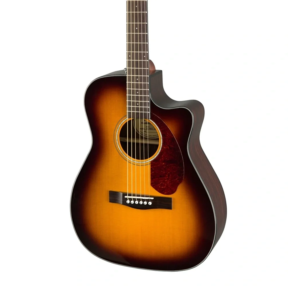 Fender CC-140SCE Concert Ceviz Klavye Hard Case Dahil Sunburst Elektro Akustik Gitar