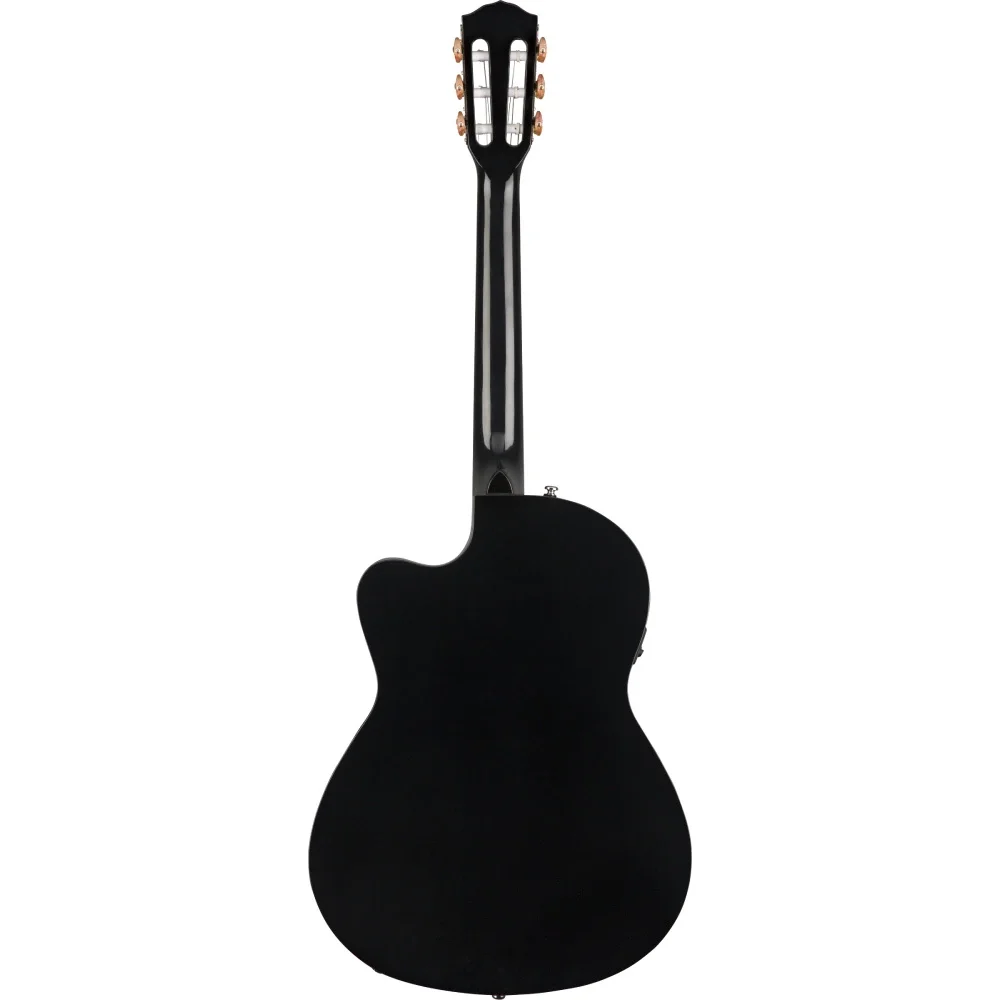 Fender CN-140SCE Nylon Thinline Ceviz Klavye Siyah Elektro Klasik Gitar