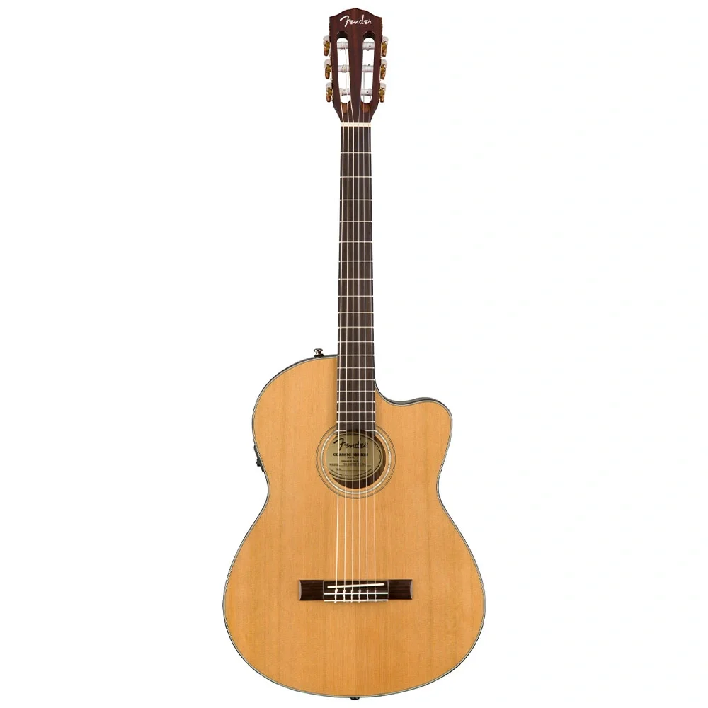 FENDER CN-140SCE İnce Kasa Ceviz Klavye Elektro Klasik Gitar