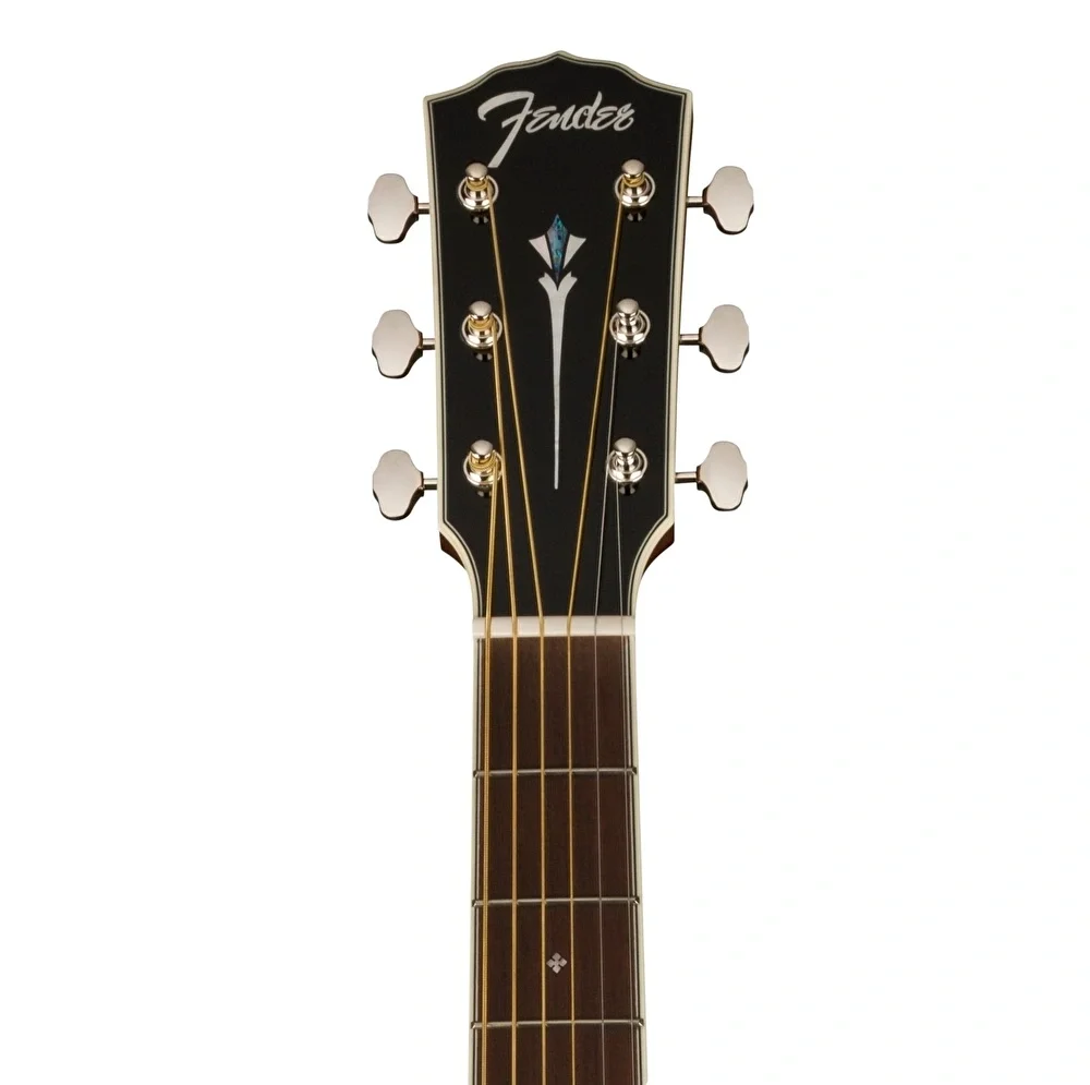 Fender PD-220E Paramount Dreadnought Ovangkol Klavye 3-Tone Vintage Sunburst  Elektro Akustik Gitar