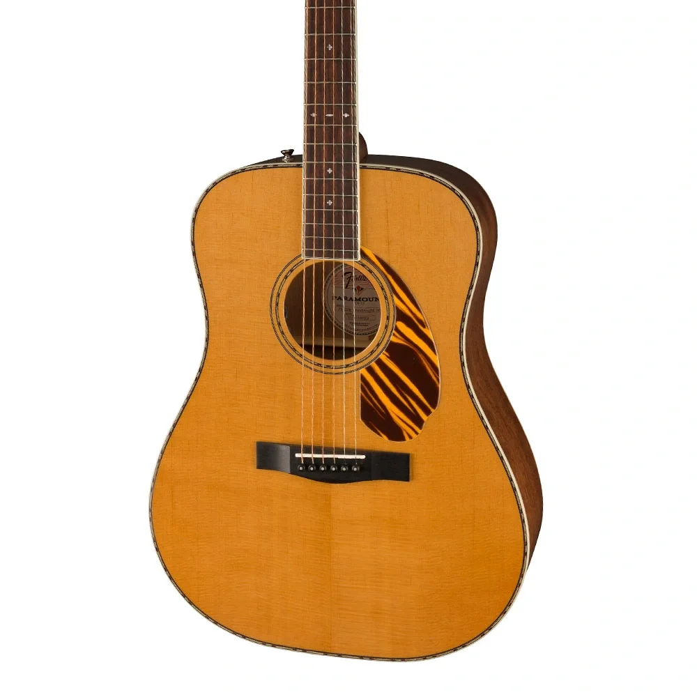 Fender PD-220E Paramount Dreadnought Ovangkol Klavye Natural Elektro Akustik Gitar