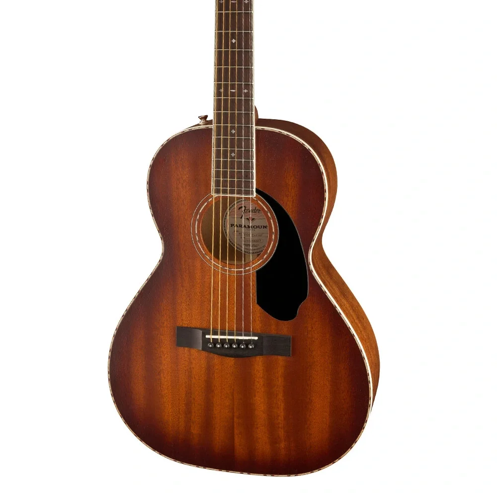 Fender PS-220E Paramount Parlor All Mahogany Ovangkol Klavye Aged Cognac Burst Elektro Akustik Gitar