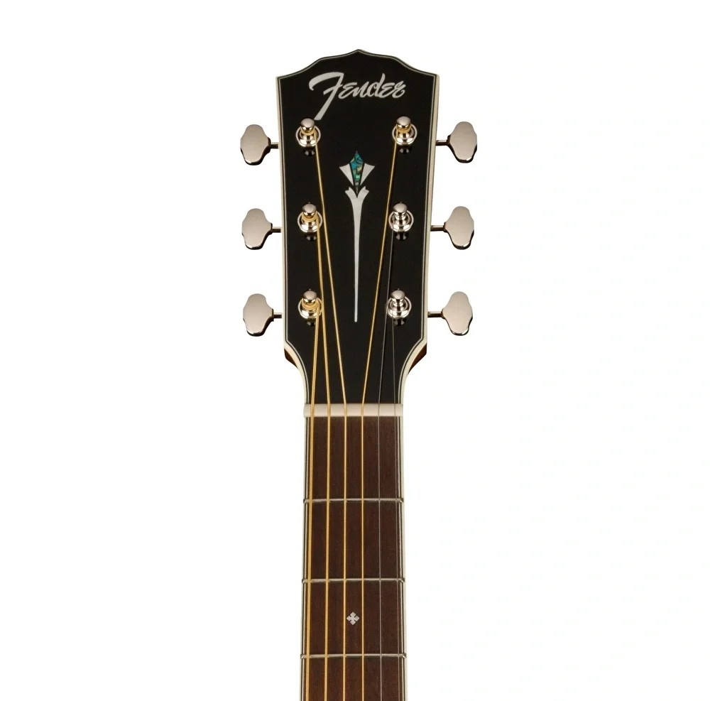 Fender PO-220E Paramount Orchestra Ovangkol Klavye Natural Elektro Akustik Gitar
