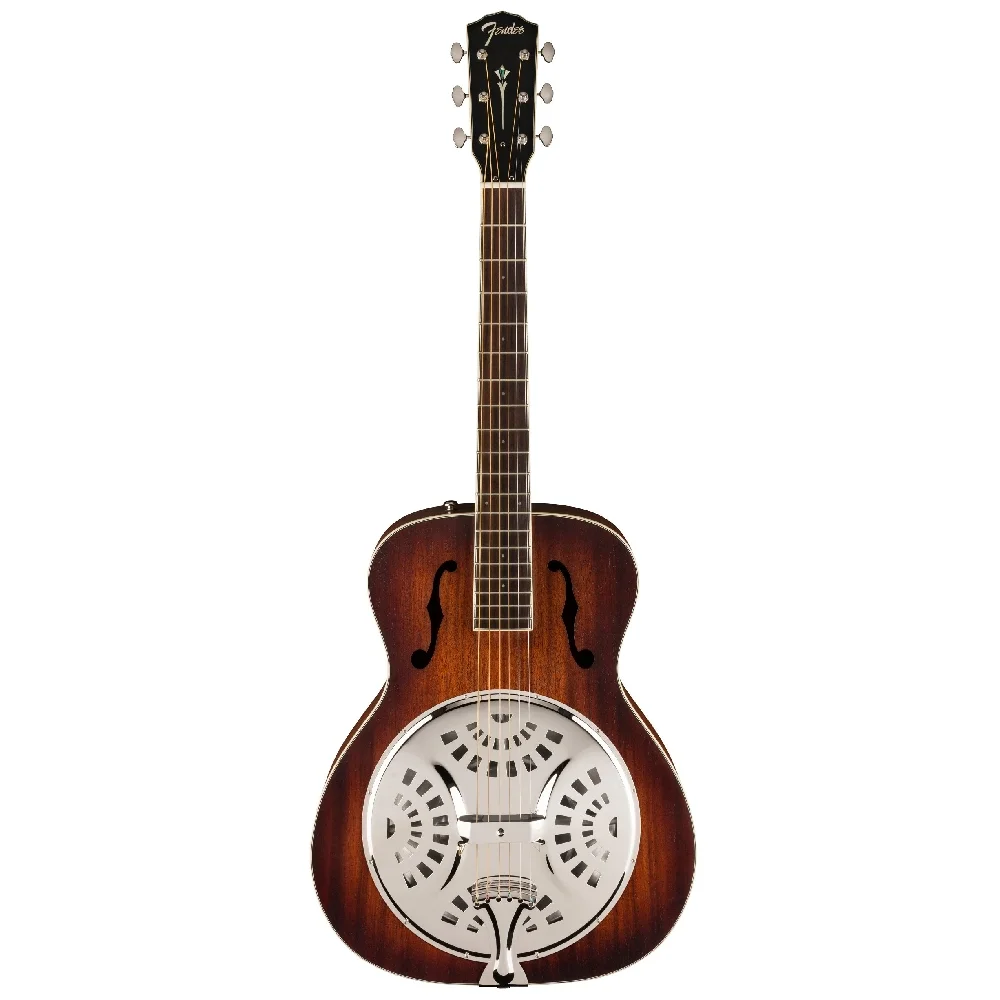 Fender PR-180E Ceviz Klavye Aged Cognac Burst Resonator Gitar