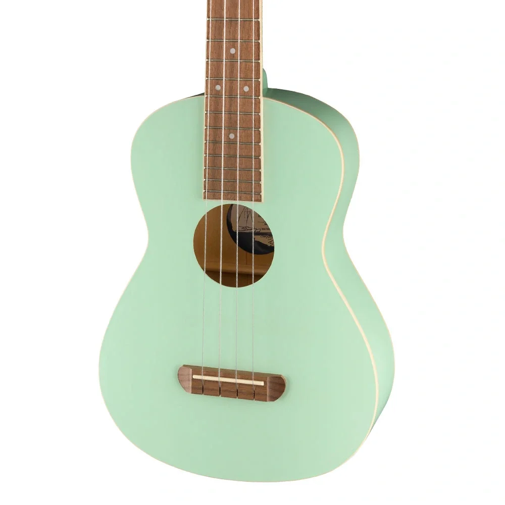 Fender Avalon Ceviz Klavye Surf Green Tenor Ukulele
