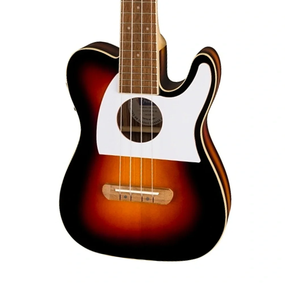 Fender Fullerton Tele Uke Ceviz Klavye WPG 2-Color Sunburst Elektro Ukulele