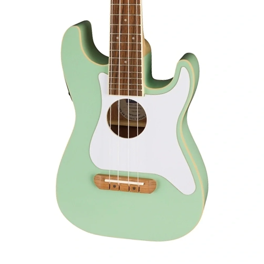 Fender Fullerton Strat Uke Ceviz Klavye WPG Surf Green Elektro Ukulele