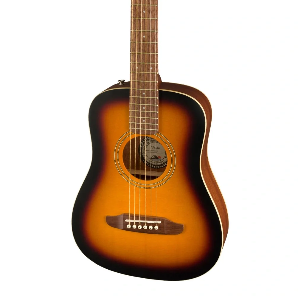 Fender Redondo Mini Ceviz Klavye w Bag Sunburst Akustik Gitar