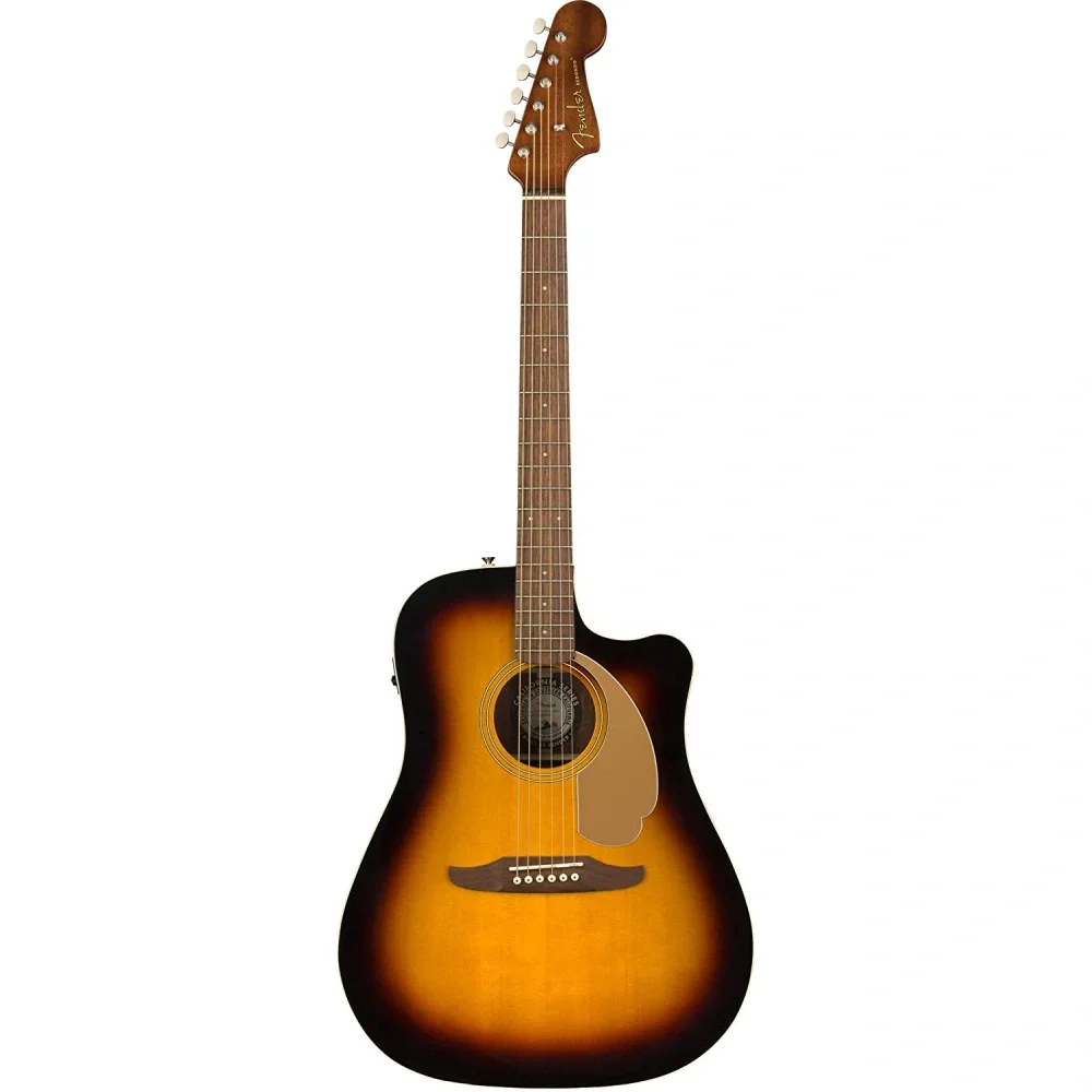 Fender Redondo Player Ceviz Klavye Sunburst Elektro Akustik Gitar