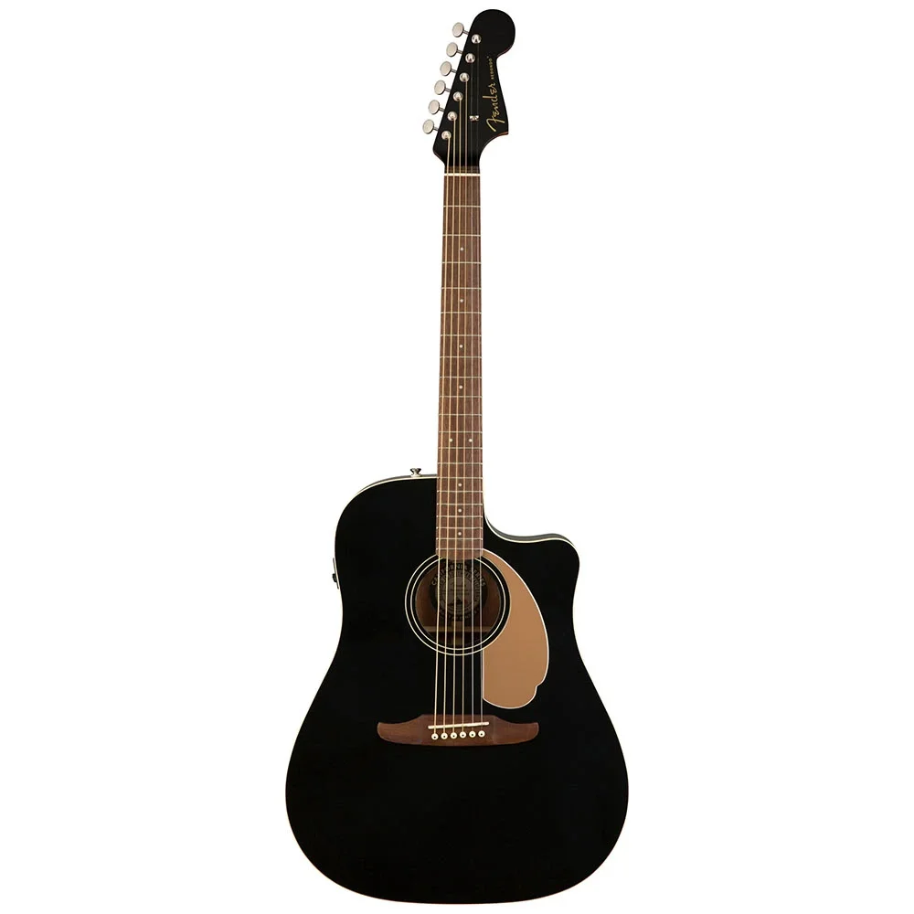 Fender Redondo Player Ceviz Klavye Jetty Black Elektro Akustik Gitar