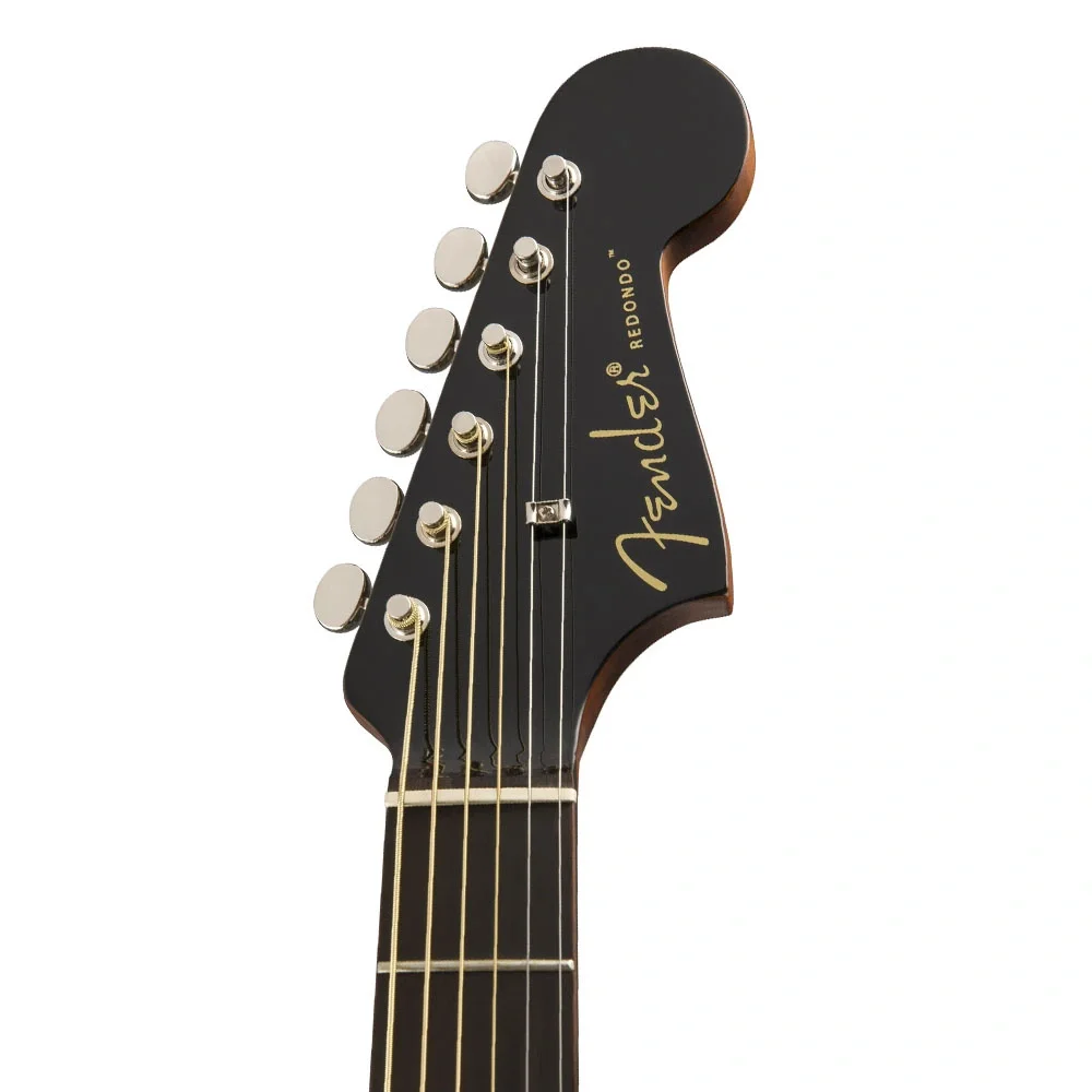 Fender Redondo Player Ceviz Klavye Jetty Black Elektro Akustik Gitar