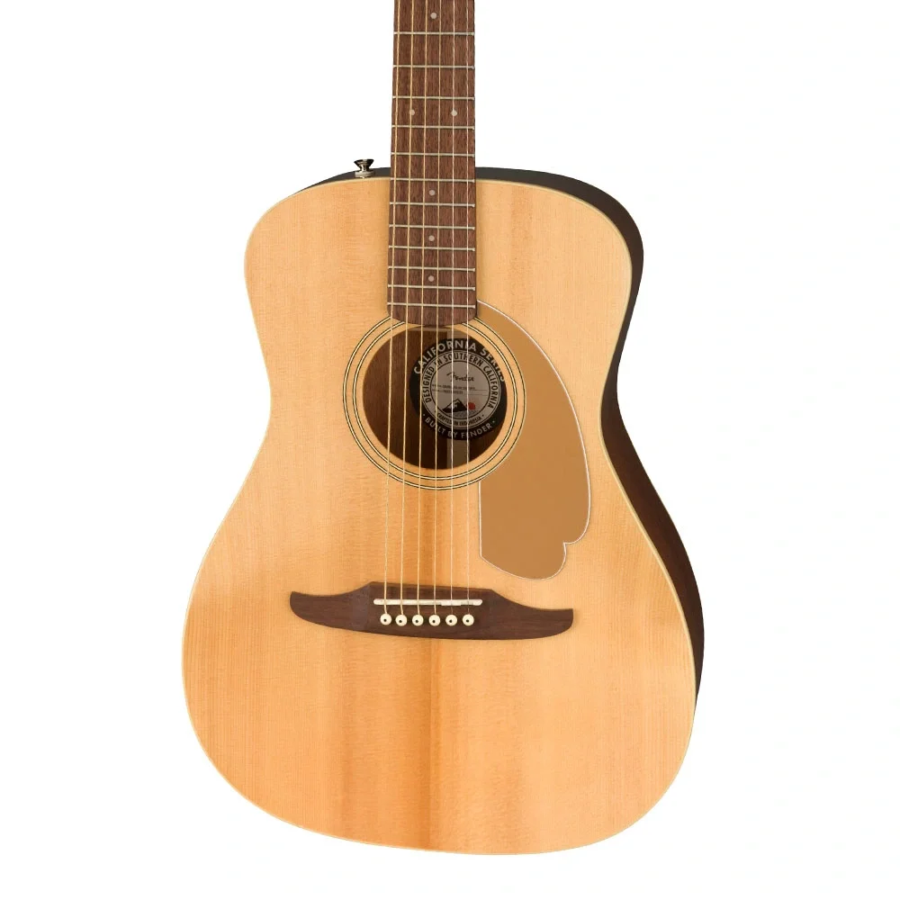 Fender Malibu Player Ceviz Klavye Natural Elektro Akustik Gitar