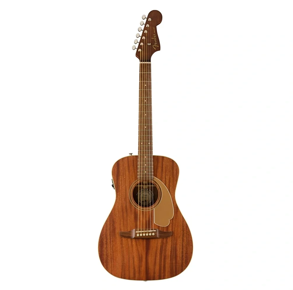 Fender FSR Malibu Player All Mahogany Ceviz Klavye Natural Elektro Akustik Gitar