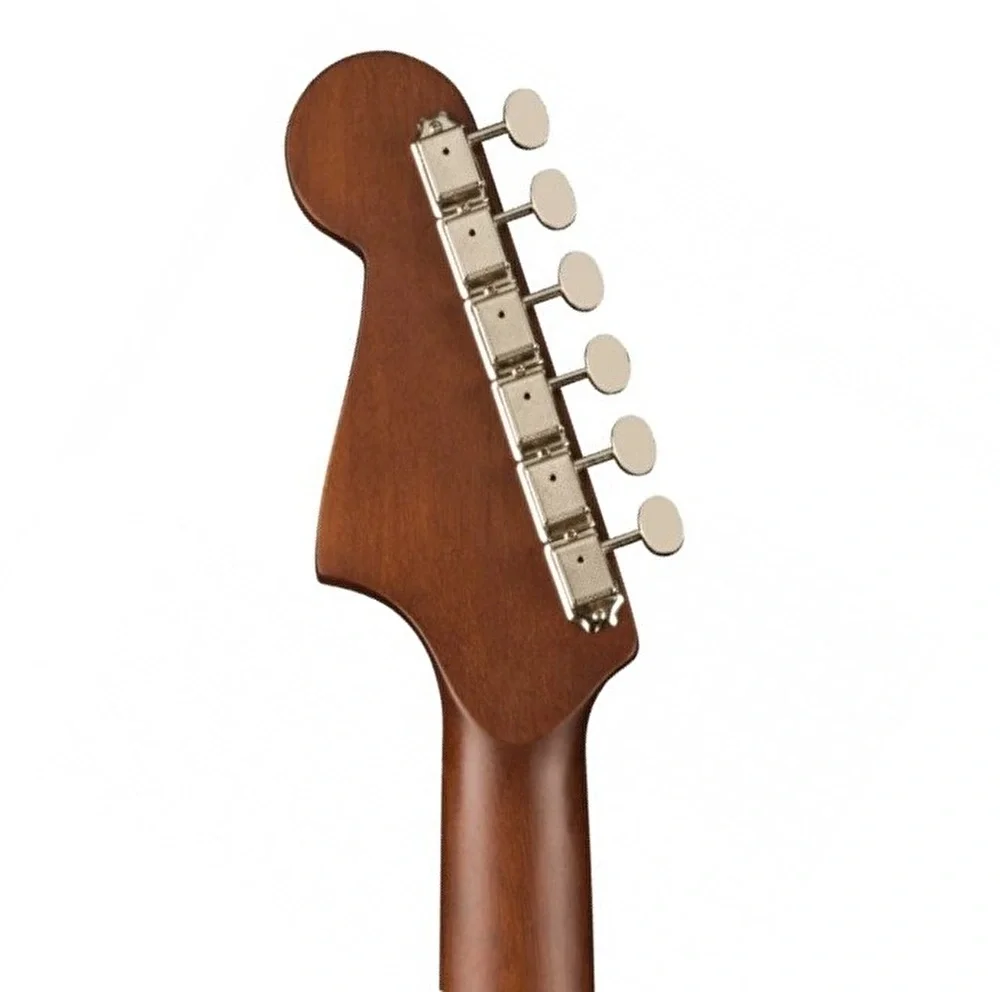Fender FSR Malibu Player All Mahogany Ceviz Klavye Natural Elektro Akustik Gitar