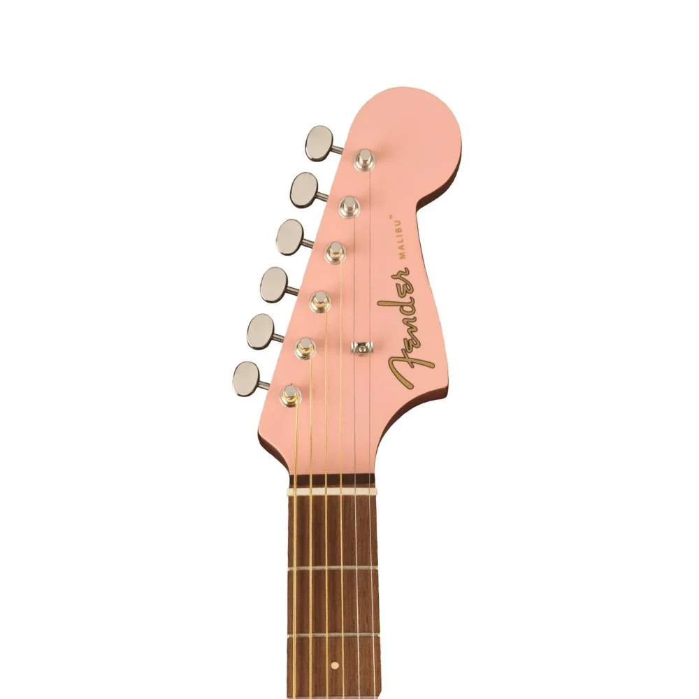 Fender FSR Malibu Player Ceviz Klavye Shell Pink Elektro Akustik Gitar